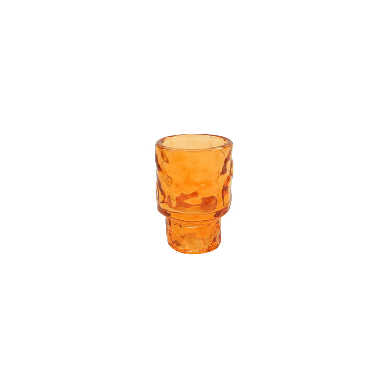 Textured Color Spray Glass Candle Holder YD-ND-380