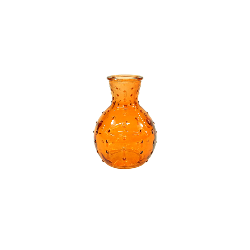 Orange Polka Dot Flower Bud Vase YD-ND-288
