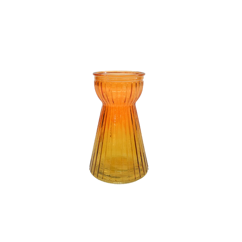 Conical Gradient Spray Color Glass Vase YD-ND-323