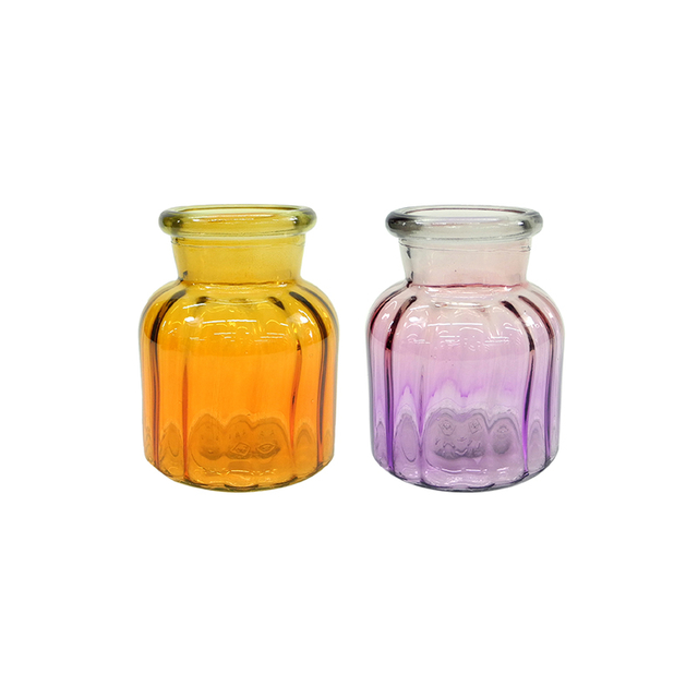 Cylindrical Texture Gradient Spray Color Vase YD-ND-325