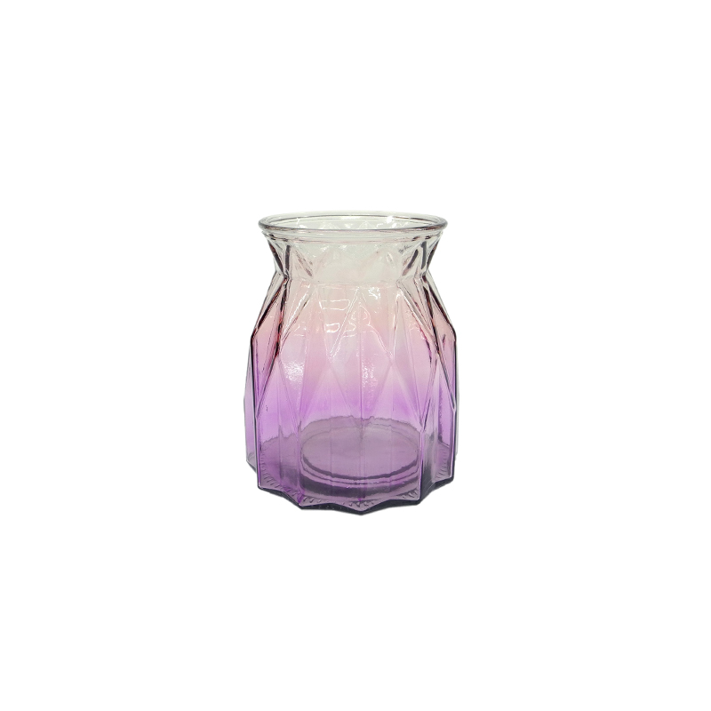 Origami Gradient Spray Color Glass Vase YD-ND-335