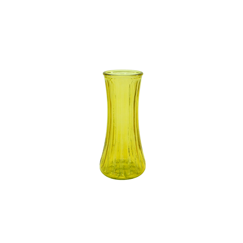 Small Waist Striped Spray-painted Glass Vase YD-ND-363