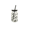 Funny Face Glass Straw Cup YD-HAL-111