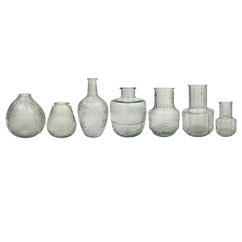 Green Textured Glass Vase YD-TDH-091