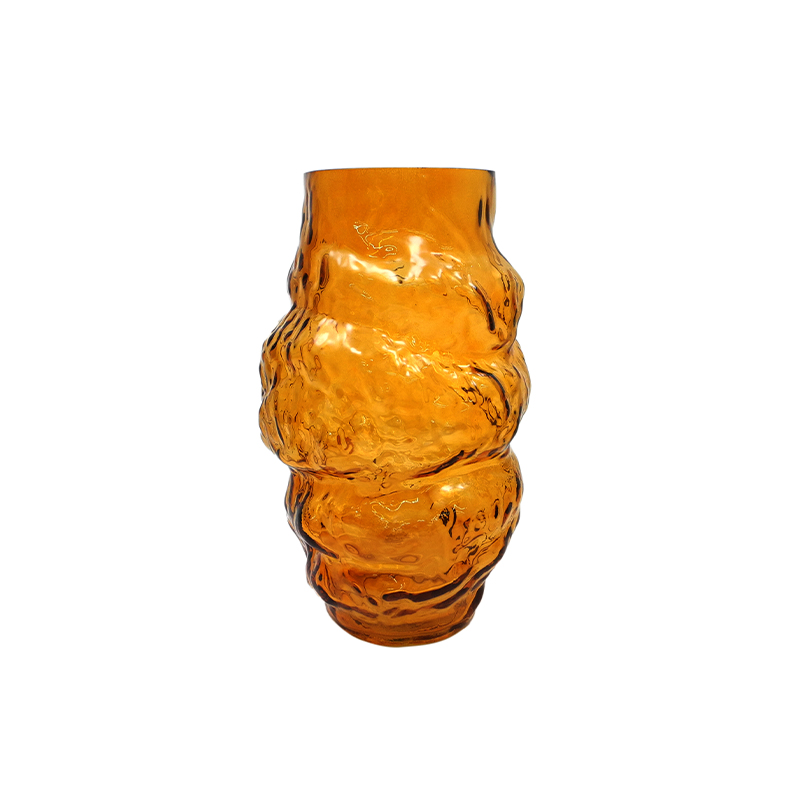Brown Spray-colored Glass Vase YD-TDH-094