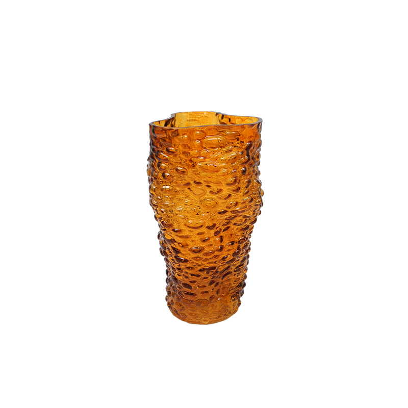 Brown Irregular-shaped Glass Vase YD-TDH-095