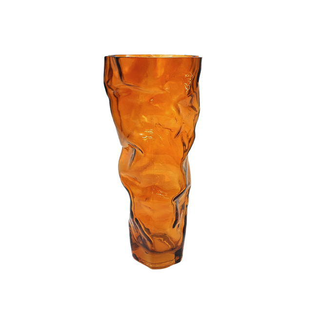 Brown Textured Glass Vase YD-TDH-096