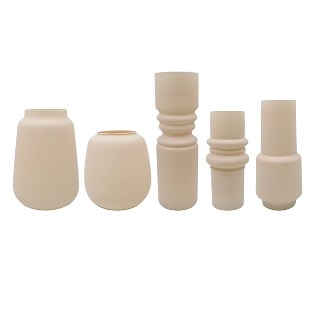 Frosted And Painted Glass Vase YD-ND-464