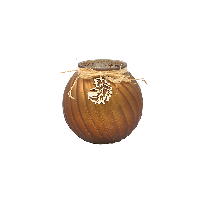 Autumn Spherical Glass Vase YD-TDH-071