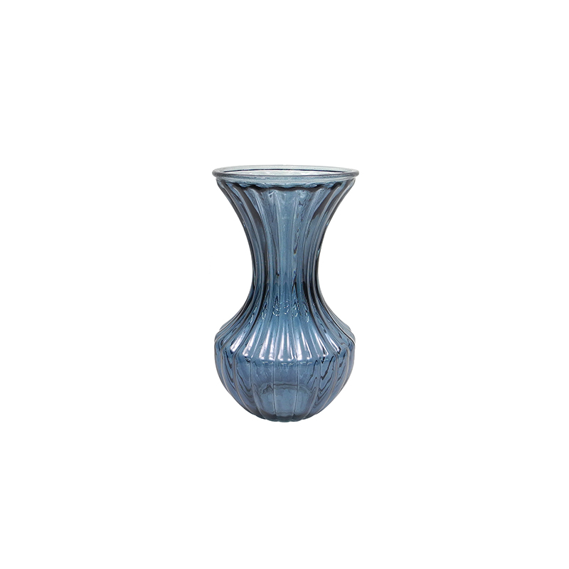 Blue-green Sprayed Glass Vase YD-TDH-066