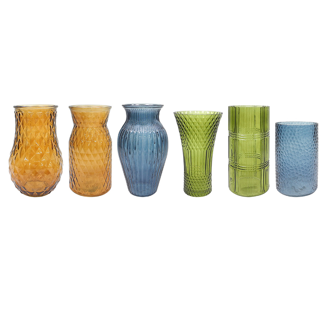 Autumn Spray-colored Glass Vase YD-TDH-061