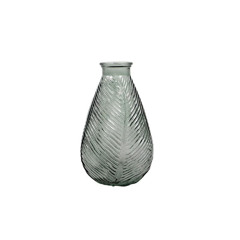 Leaf-textured Glass Vase YD-TDH-086