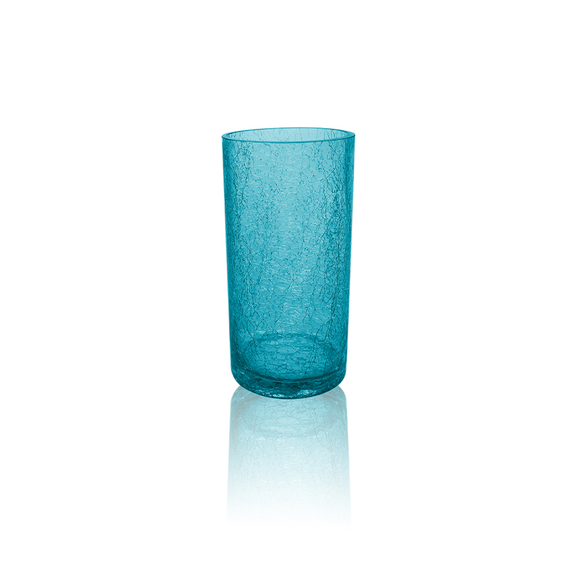 Fractured Pattern Spray-painted Glass Vase YD-OBS-053