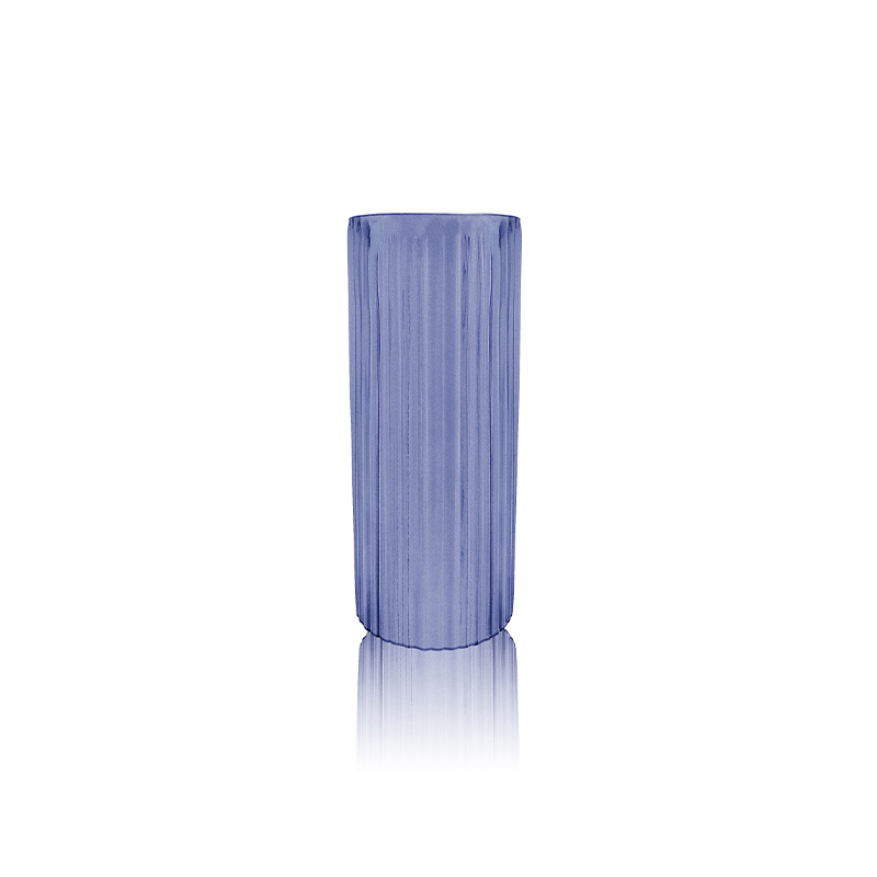 Straight Frosted Glass Vase YD-OBS-077