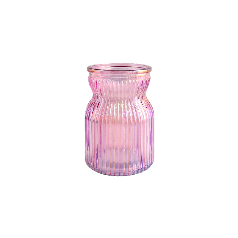 Colorful Striped Glass Vase YD-VL-052