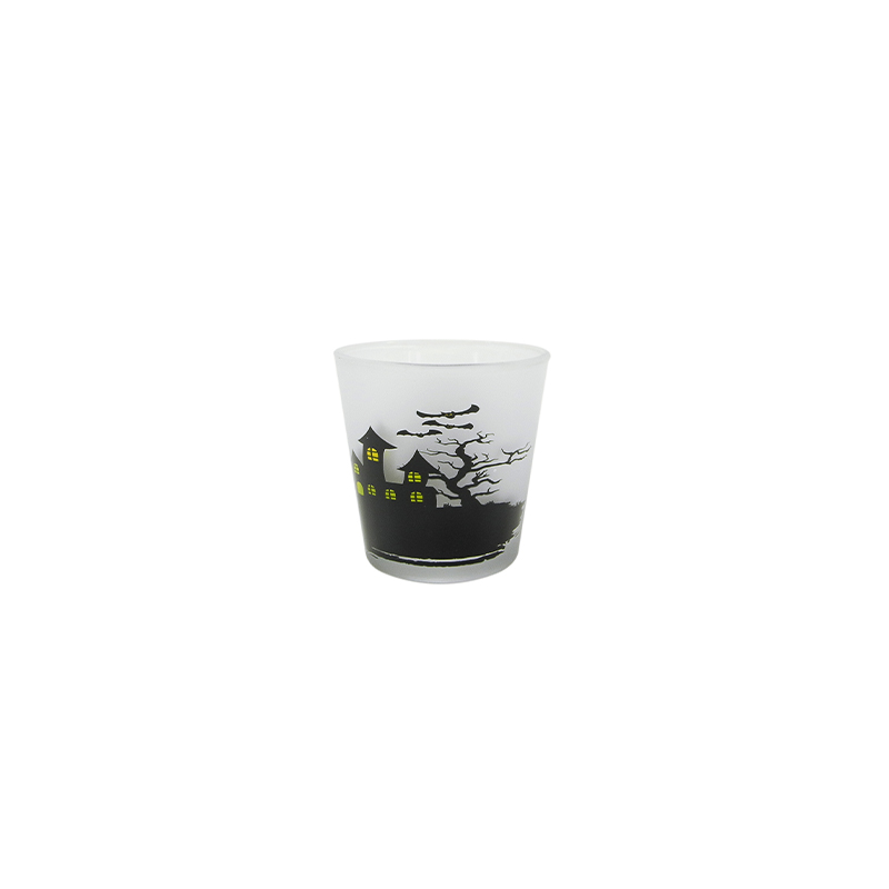 Conical Halloween White Frosted Wax Cup YD-HAL-078