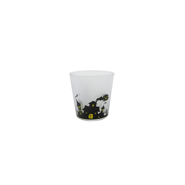 Conical Halloween White Frosted Wax Cup YD-HAL-078