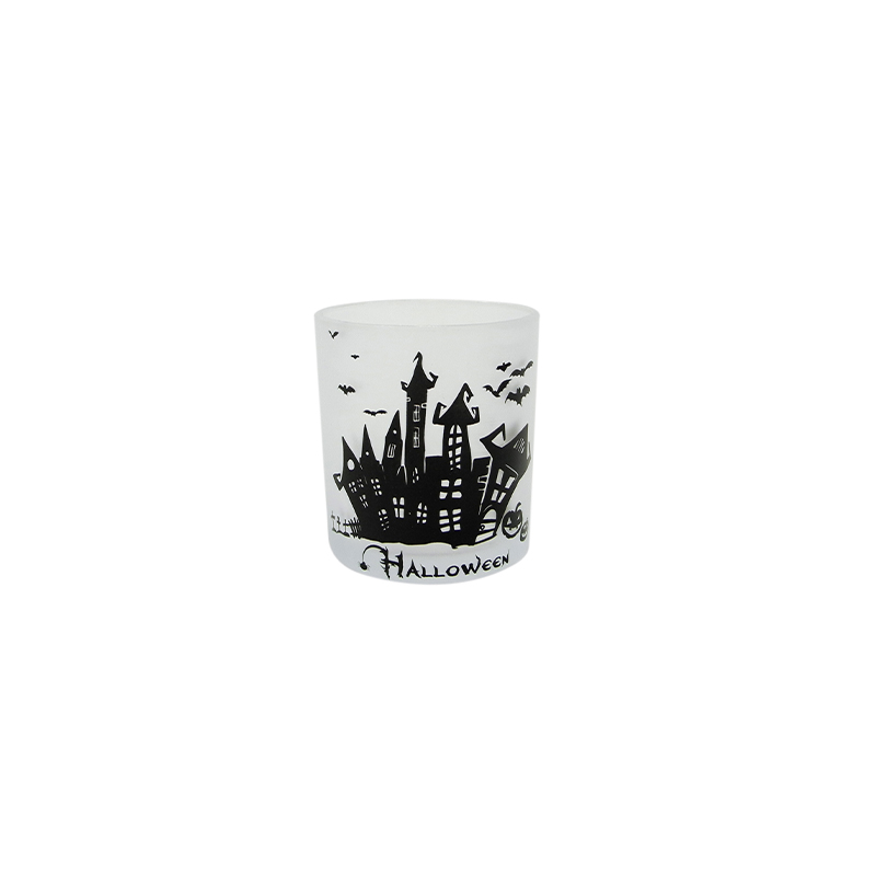 Halloween Pattern White Frosted Wax Cup YD-HAL-077