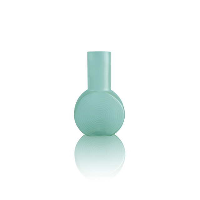 Round Textured Frosted Glass Vase YD-OBS-064