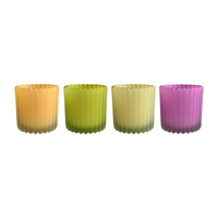 Striped Frosted Glass Wax Bottle YD-EAS-065