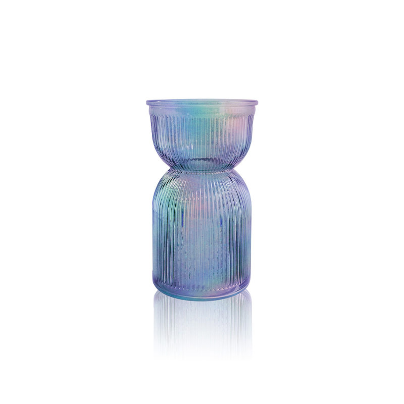 Multicolored Plated Glass Vase YD-OBS-105