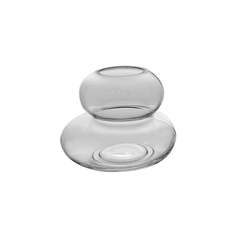 Oval Clear Glass Vase YD-CGV-022