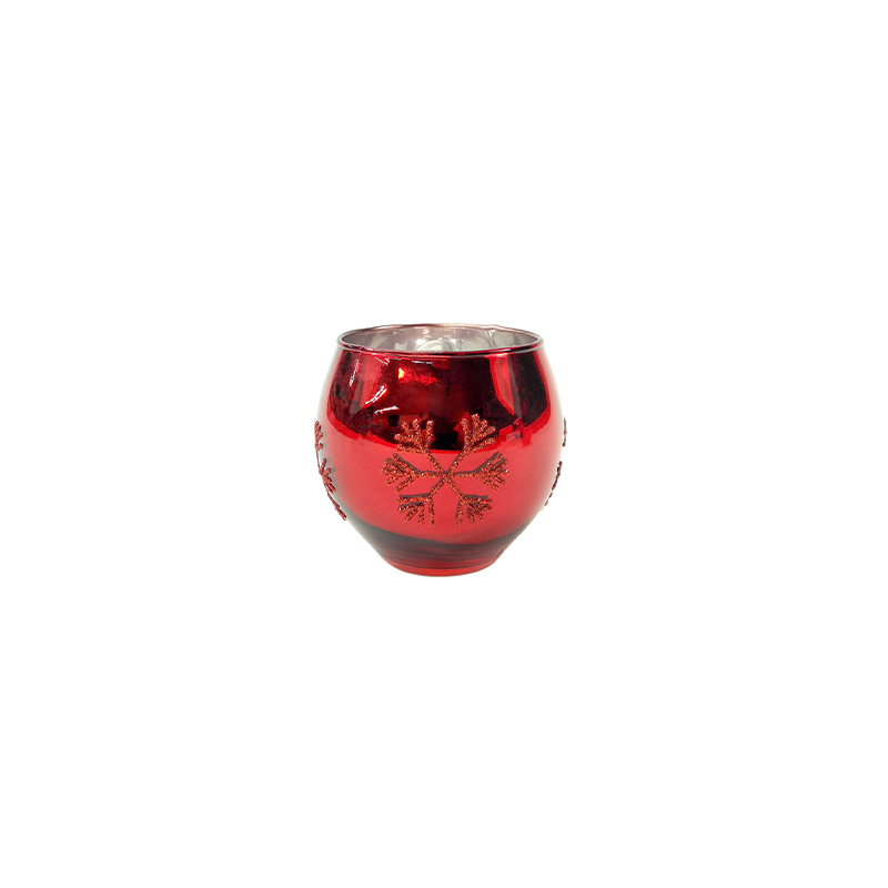 Red Electroplated Candle Holder YD-CX-072