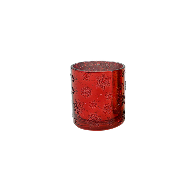 Electroplated Snowflake Pattern Glass Wax Bottle YD-CX-080