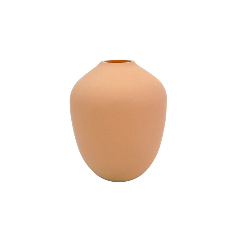 Curved Frosted Glass Vase YD-ND-278