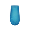 Segmented Relief Frosted Glass Vase YD-OBS-148