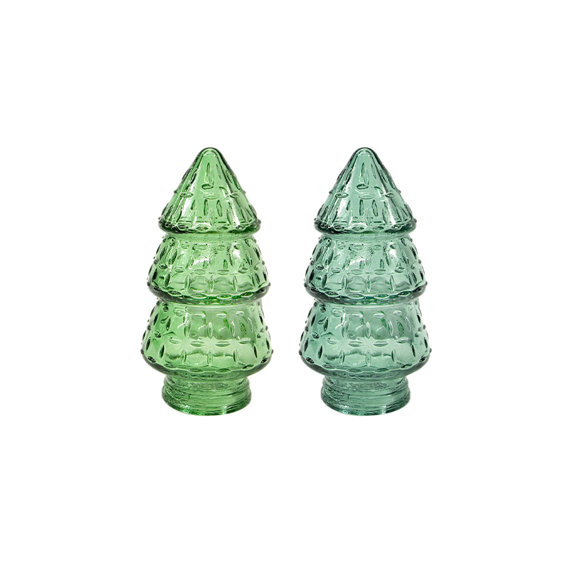 Embossed Christmas Tree Candle Holder YD-CX-094