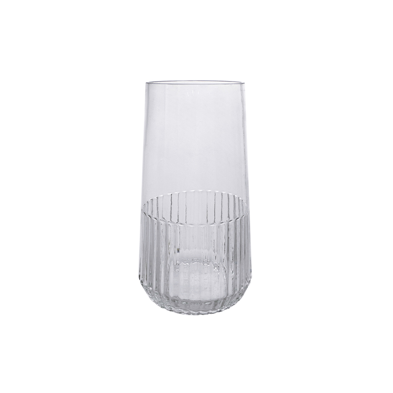 Bottom Striped Glass Vase YD-CGV-062