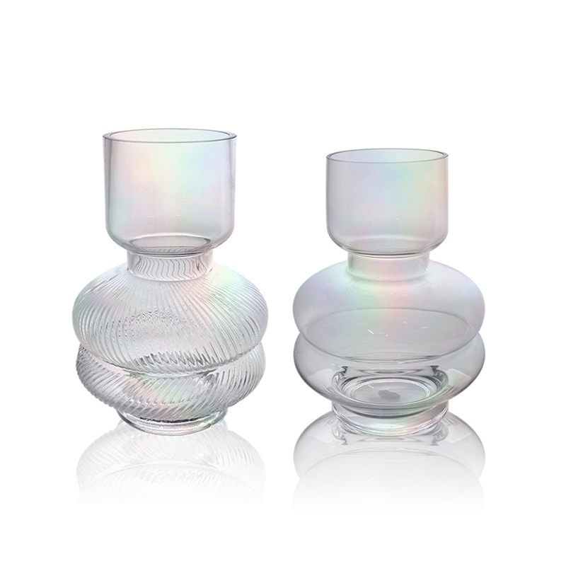 Special-shaped Multicolored Plated Vase YD-OBS-110