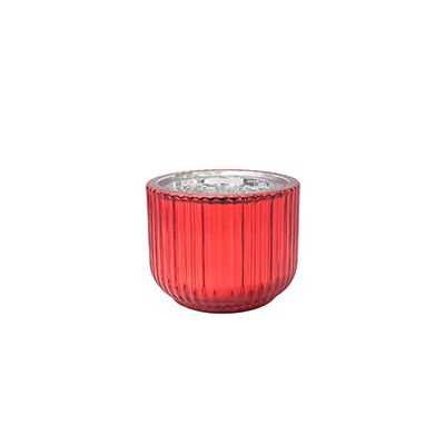 Yorklsun Glassware Red Candle Holder & Wax Bottle YD-CX-058
