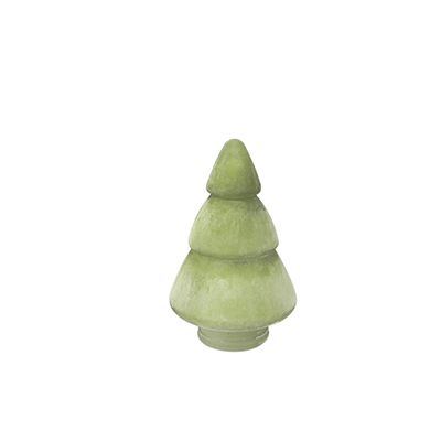 Yorklsun Glassware Green Christmas Tree Candle Holder & Wax Bottle YD-ND-186
