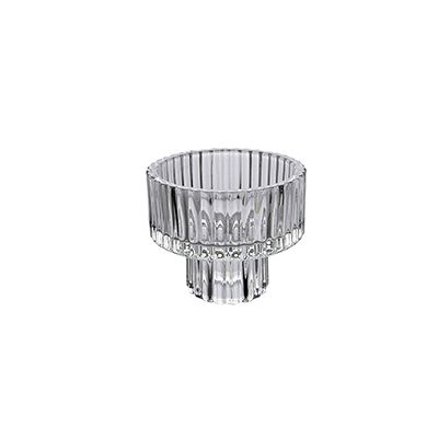 Yorklsun Glassware Transparent Vertical Candle Holder & Wax Bottle YD-HDWC-060