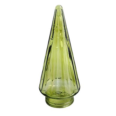 Yorklsun Glassware Christmas Tree Candle Holder & Wax Bottle YD-HDWC-050