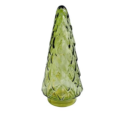 Yorklsun Glassware Christmas Tree Candle Holder & Wax Bottle YD-HDWC-050