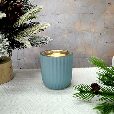 Blue Candle Holder & Wax Bottle YD-HDWC-103