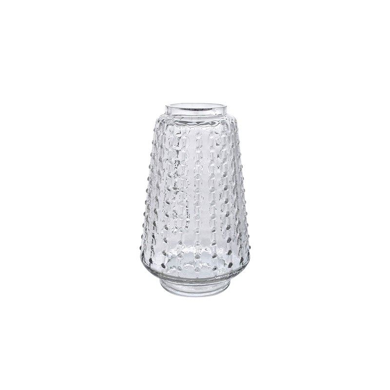 Textured Glass Vase With Base YD-CGV-080