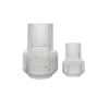 Segmented Relief Clear Glass Vase YD-CGV-138