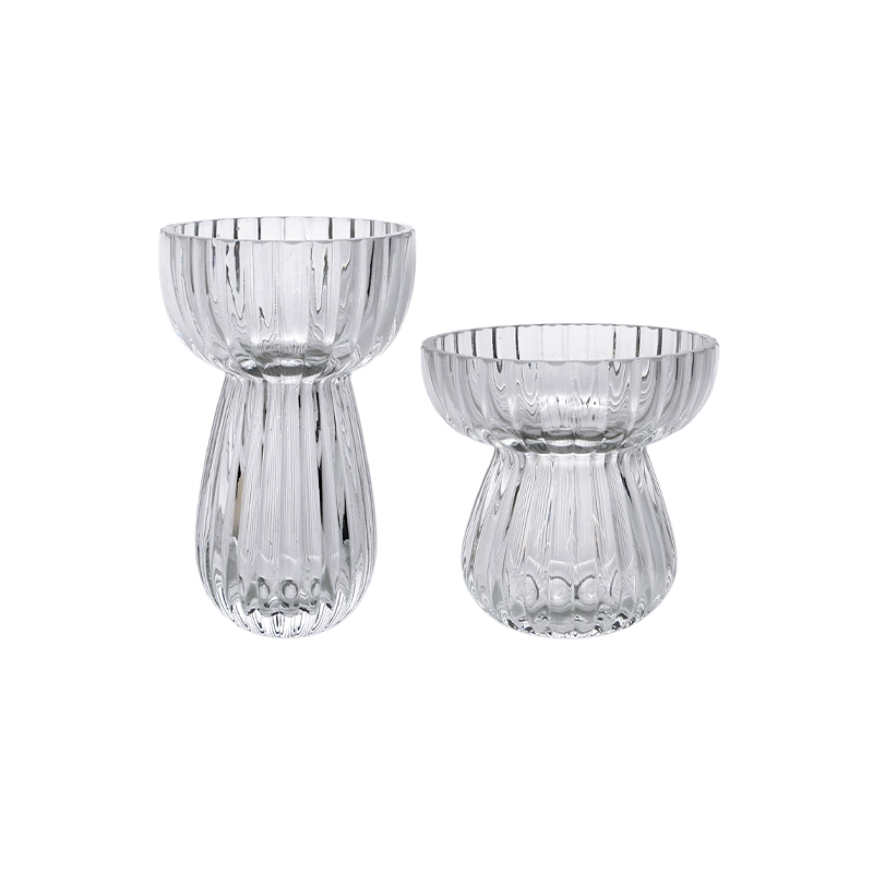 Mushroom Clear Glass Vase YD-CGV-104
