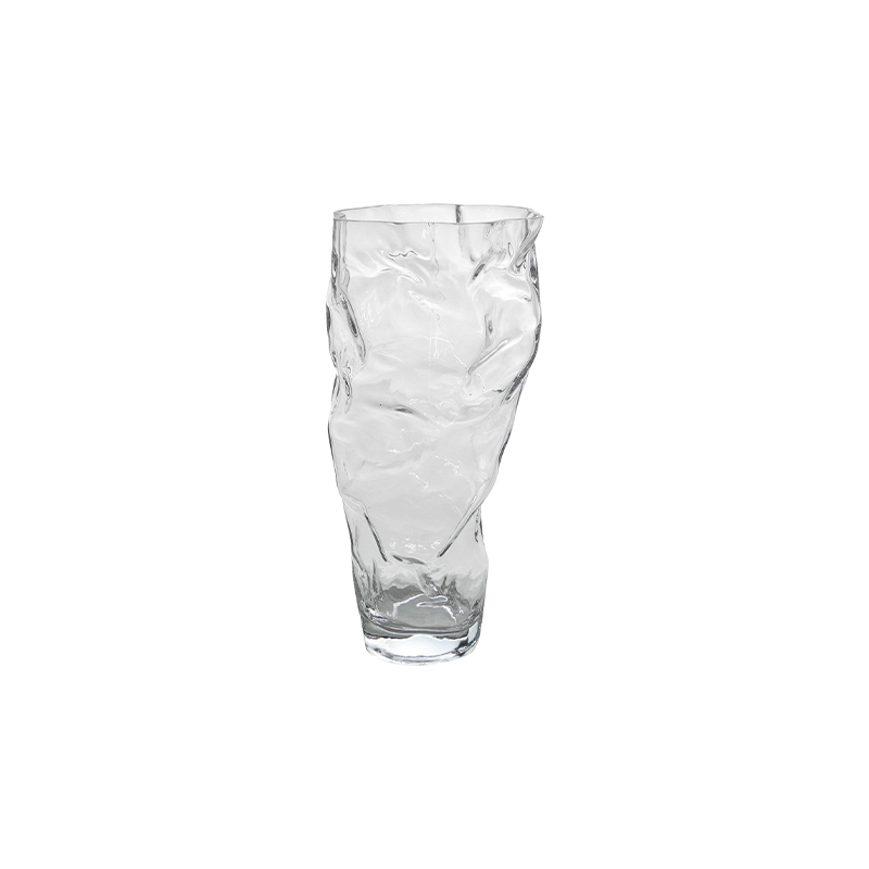 Special-shaped Pleated Glass Vase YD-CGV-173