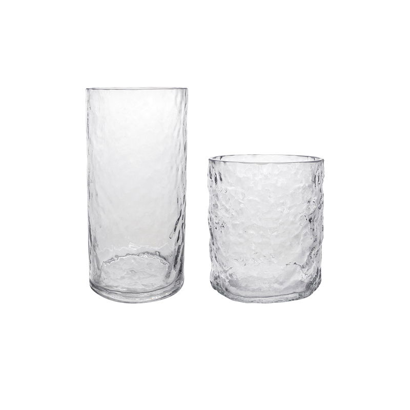 Pleated Textured Glass Vase YD-CGV-179