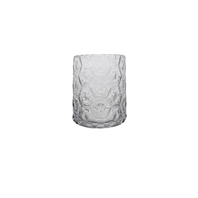 Polygonal Relief Glass Vase YD-CGV-193