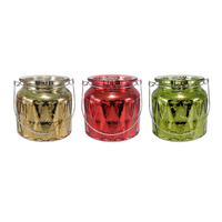 Diamond-patterned Christmas Candleholder YD-CX-149