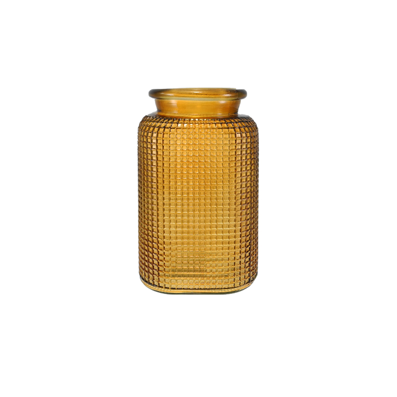 Autumn Checkered Pattern Vase YD-TDH-104