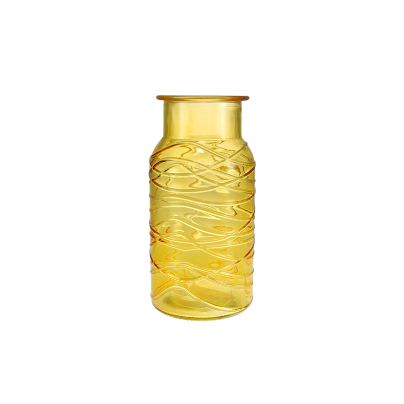 Line-painted Colored Glass Vase YD-SS-148