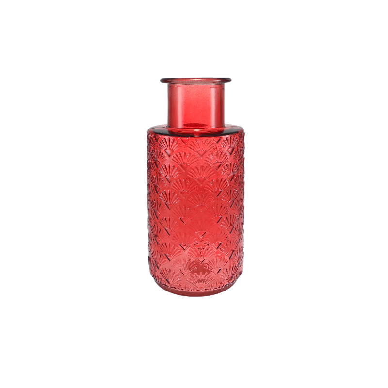 Red Glass Vase in Autumn YD-TDH-157