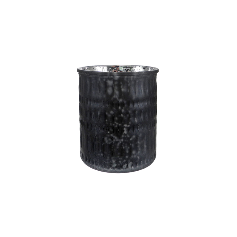 Line Texture Electroplated Silver Fragments Candleholder YD-TDH-160